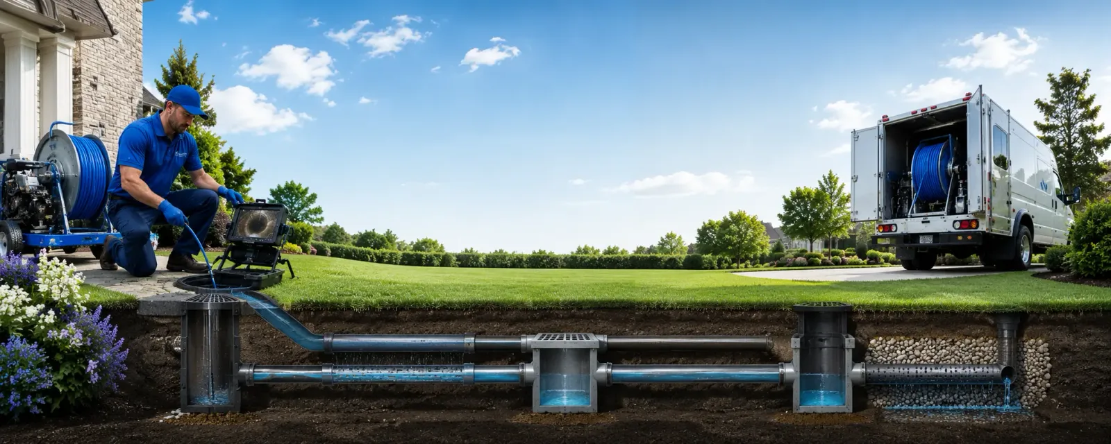 Outdoor drain cleaning information for Corriganville, MD